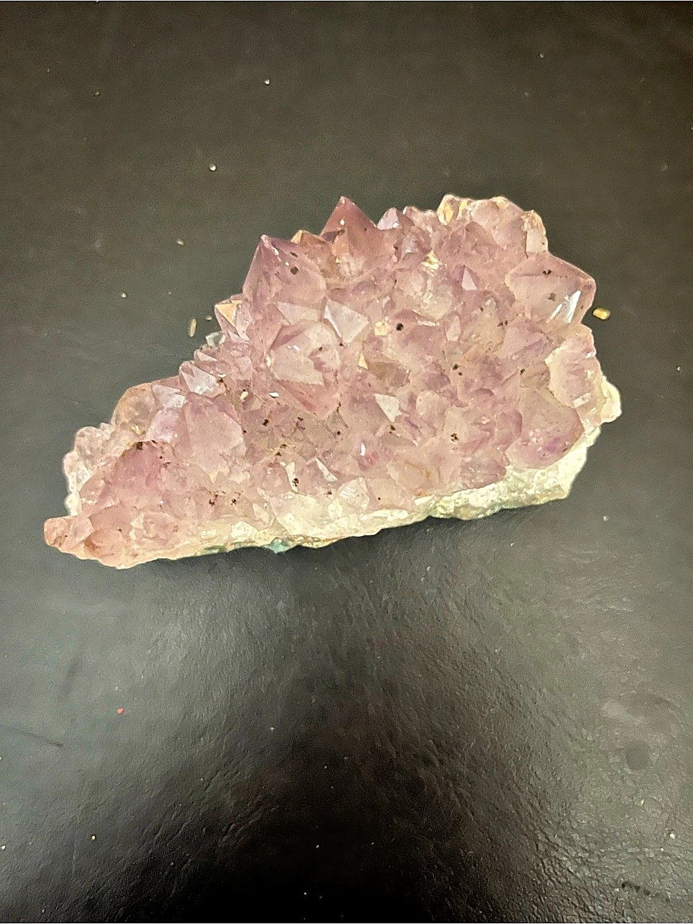 Pink Amethyst Crystal Cluster Mineral Specimen